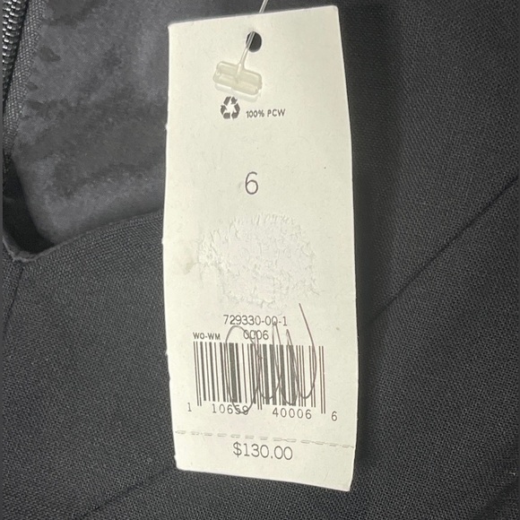 Banana Republic Virgin Wool Italian Fabric Black Cap Sleeve Sheath Dress Size 6 - Picture 3 of 9